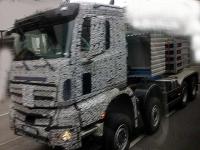 The first shoot of construction version of Mercedes-Benz Actros