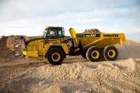 Updated articulated dump truck Komatsu HM300-3