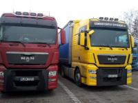 First shoots of new MAN trucks