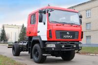 КрАЗ показал пожарный грузовик с двухрядной кабиной производства МАЗ