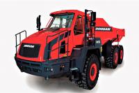 Doosan показал обновленный самосвал DA30-5 с новыми подвесками и изменениями в кабине