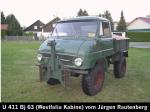 Unimog 411 with a closed cabin