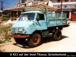 Unimog 411 with a closed cabin