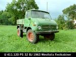 Unimog 411 with a closed cabin