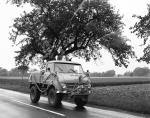 Unimog 411 with a closed cabin