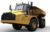 Caterpillar articulated Caterpillar trucks became more comfortable 